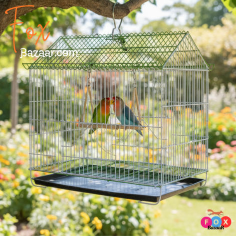 House Shape Bird Color Full metal wire cage for Foldable Pet Carrier/House