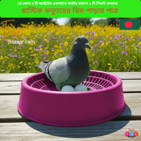 Code- 6069 Pigeon Bird Breeding Nesting Bowl For Egg | Pigeon & Small Bird Laying Dish | Hatching Tray