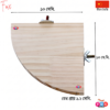 Natural Solid Wood Parrot Perch Platform - Bird Cage Corner Standing Board for Hamsters, Budgies, & Small Animals - Durable Cage Accessories | bird cage,bird accessories,bird,bird food,birds accessories,bird toy,bird nest,birds,bird feeder, bir