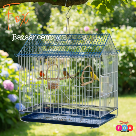 House Shape Bird Color Full metal wire cage for Foldable Pet Carrier/House
