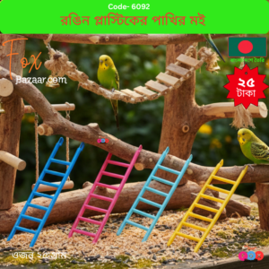 Colorful Plastic Bird Ladder & Climbing Toy