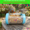 Code- 6018 Hanging Bird Tube Feeder | Food & Water Dispenser for Cages | Plastic Feeder | Fox Bazaar