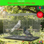 Code- 6045 চিকন ধাতব তারের পাখির খাঁচা | Thin Metal Wire Bird Cage (10x12, 18x12, 20x16, 24x18 Inch, Silver)