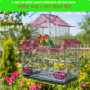 2 Floor Cage For Bird Color Full metal wire cage for Foldable Pet Carrier/House | Fox Bazaar