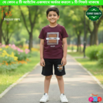 Code- 2051ছেলেদের প্রিমিয়াম এক্সপোর্ট কোয়ালিটি টি-শার্ট ও শর্টস সেট (৪-১৪ বছর) | Boy's Premium Export Quality T-Shirt & Shorts Set (Code-2051)