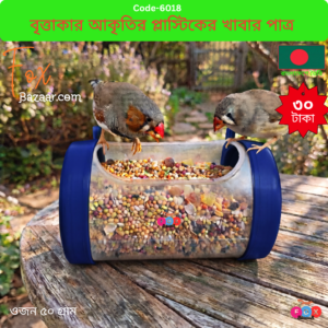 Hanging Bird Tube Feeder & Circular Plastic Food Dispenser