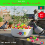Code- 6074 ৫০ পিস টেকসই কবুতরের ক্লিপ পায়ের রিং ও বার্ড লেগ ব্যান্ড | 50 Pcs Durable Pigeon Clip Foot Rings & Bird Leg Bands